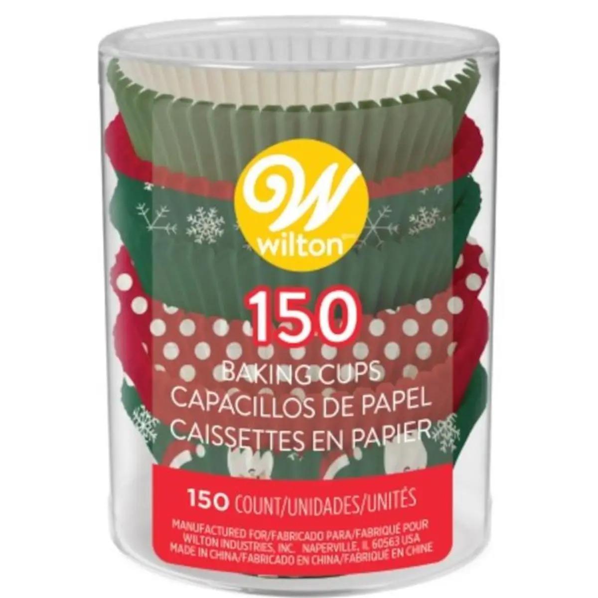 Wilton Christmas Baking Cups 150 Count - Classic