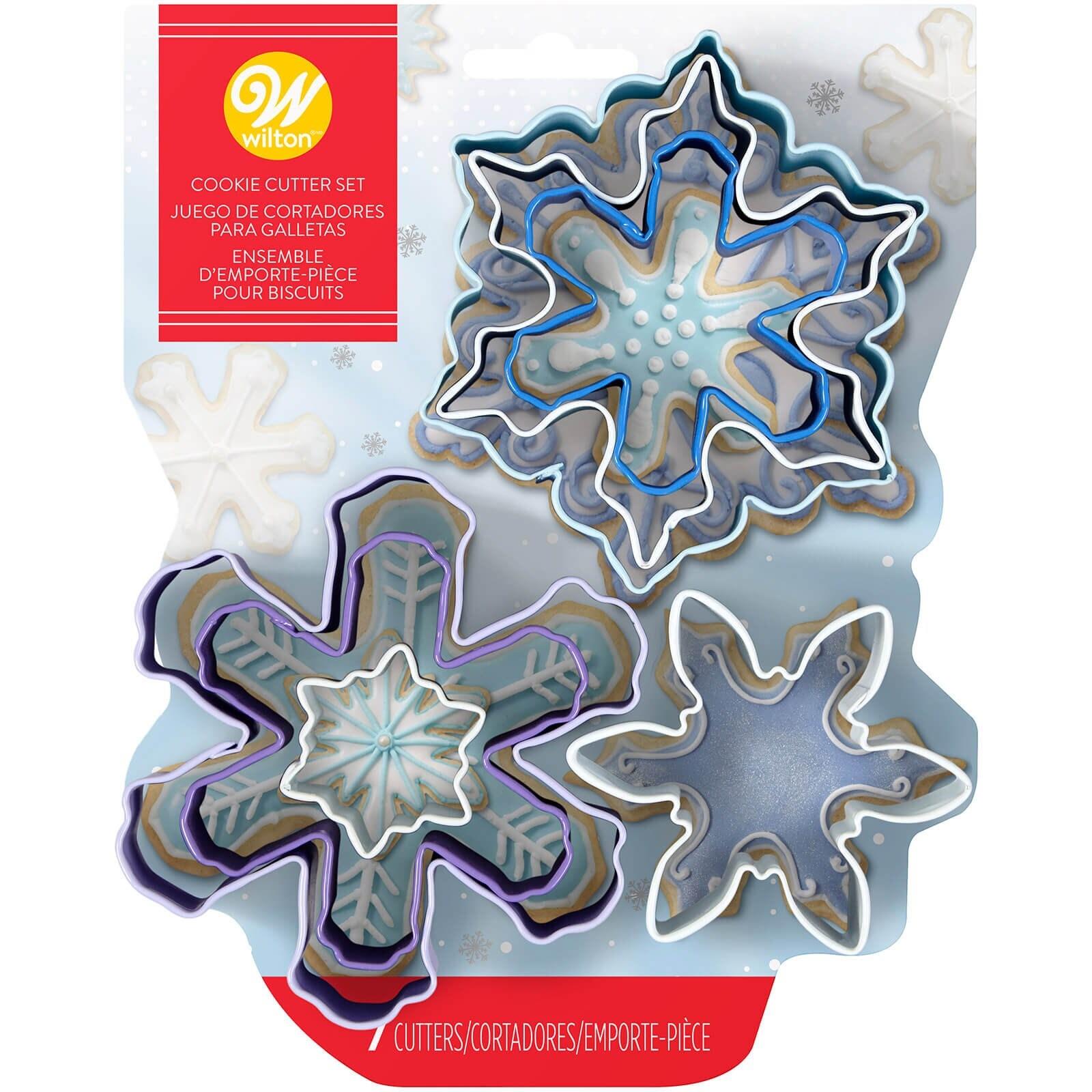 Wilton Christmas Snowflake Cookie Cutter Set Of 7