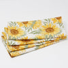 Mahogany Napkin Set Of 4 Sunflowers