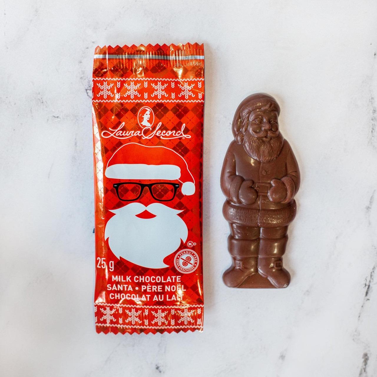 Laura Secord Christmas Milk Chocolate Santa Bar 25g