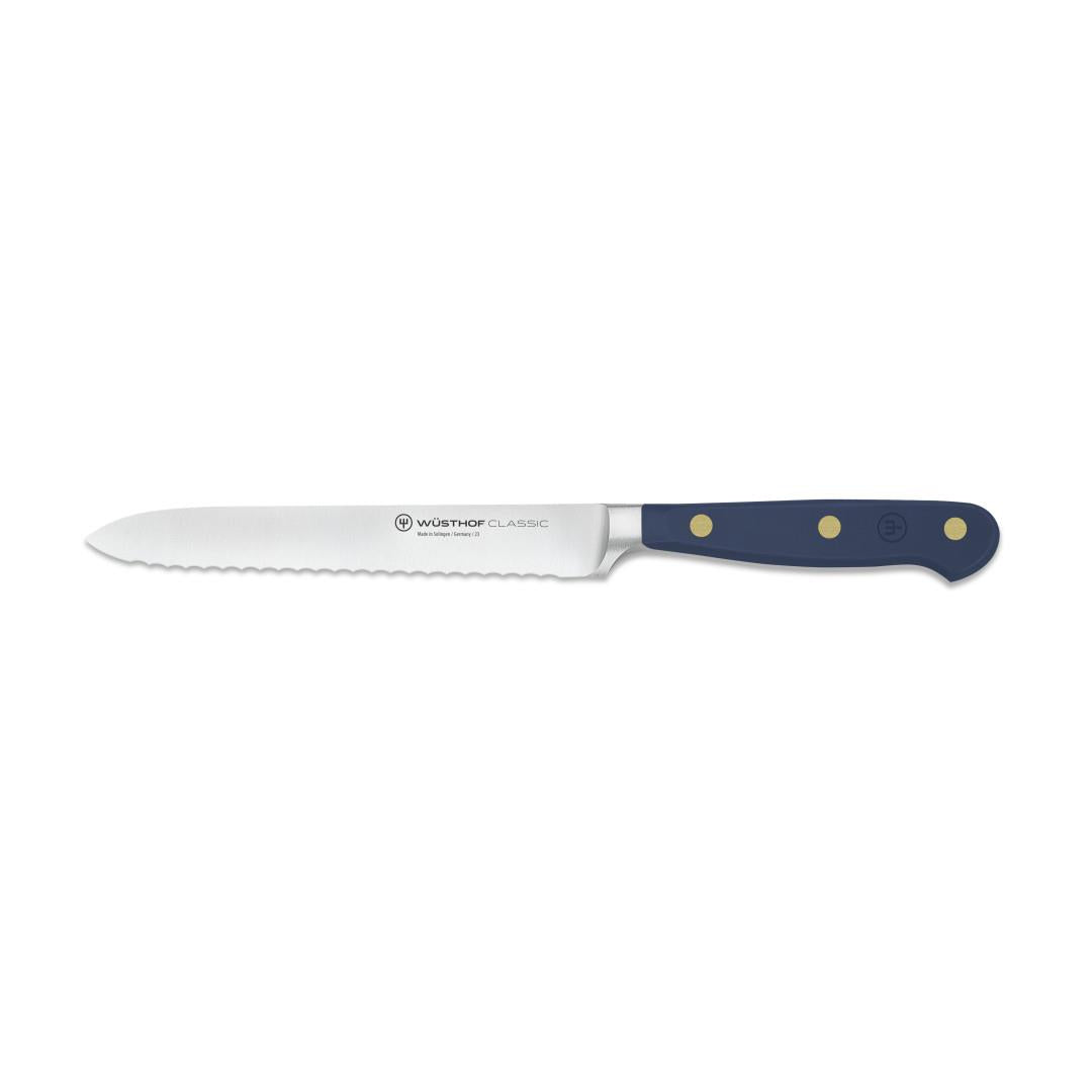 Wusthof Classic Wild Blueberry Serrated Utility Knife 5"