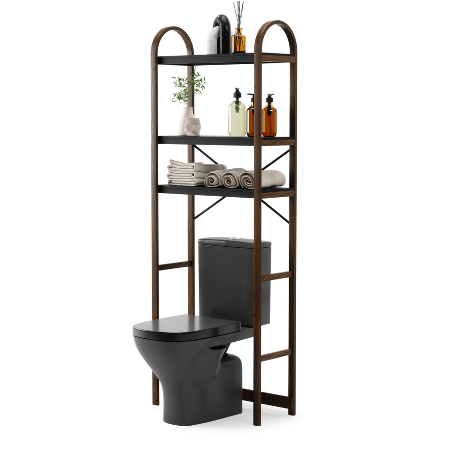 Umbra Bellwood Over The Toilet Shelf - Midnight Black