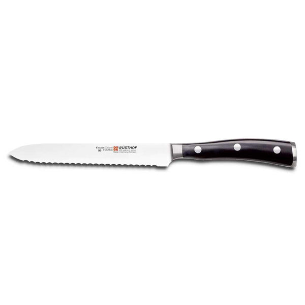 Wusthof – 5″ Classic Ikon Serrated Utility Knife : Kitchen Sink Inc, Franklin, NC